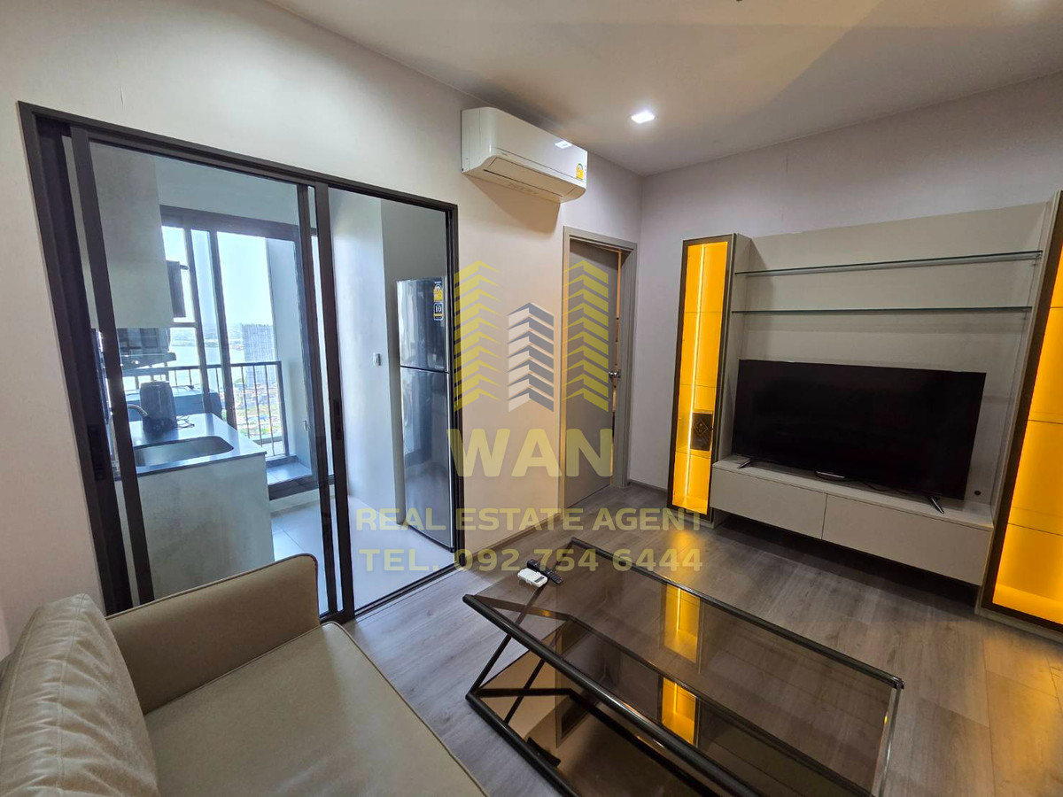 For rent, politan aqua, along the Chao Phraya River, 39th floor, size 30 sq m, river view, beautiful island.