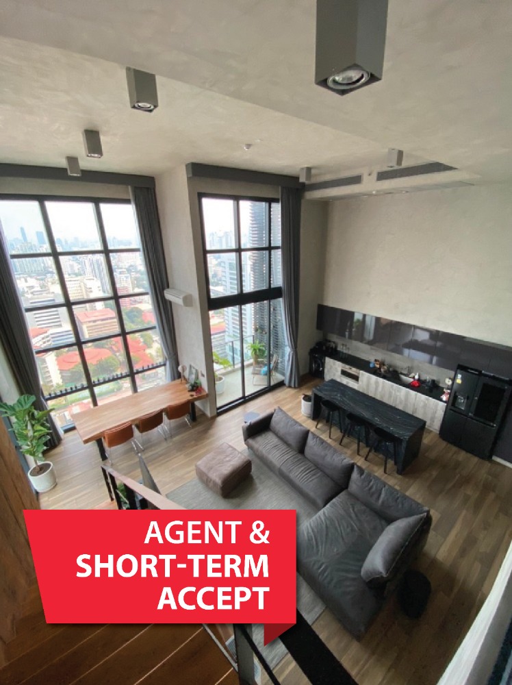 the loft asoke 3 bedrooms, 145 sq m, very beautiful room, largest room of the project, Accept short term