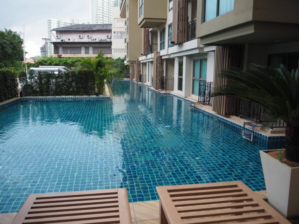 คอนโดพัทยาให้เช่า ซิตี้ การ์เด้นท์ ทรอปิคาน่า Pool  Access คอนโดพัทยาเหนือ หาดวงศ์อมาตย์ 1ฺ Bed 32.98 ตร.ม. ตกแต่งพร้อมอยู่ ค่าเช่าเดือนละ 13,000 บาท
