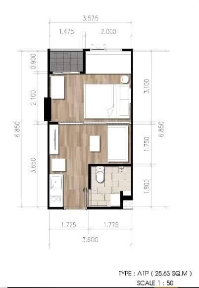 Selling room 25.63 sq.m. Selling room 25.63 sq.m.