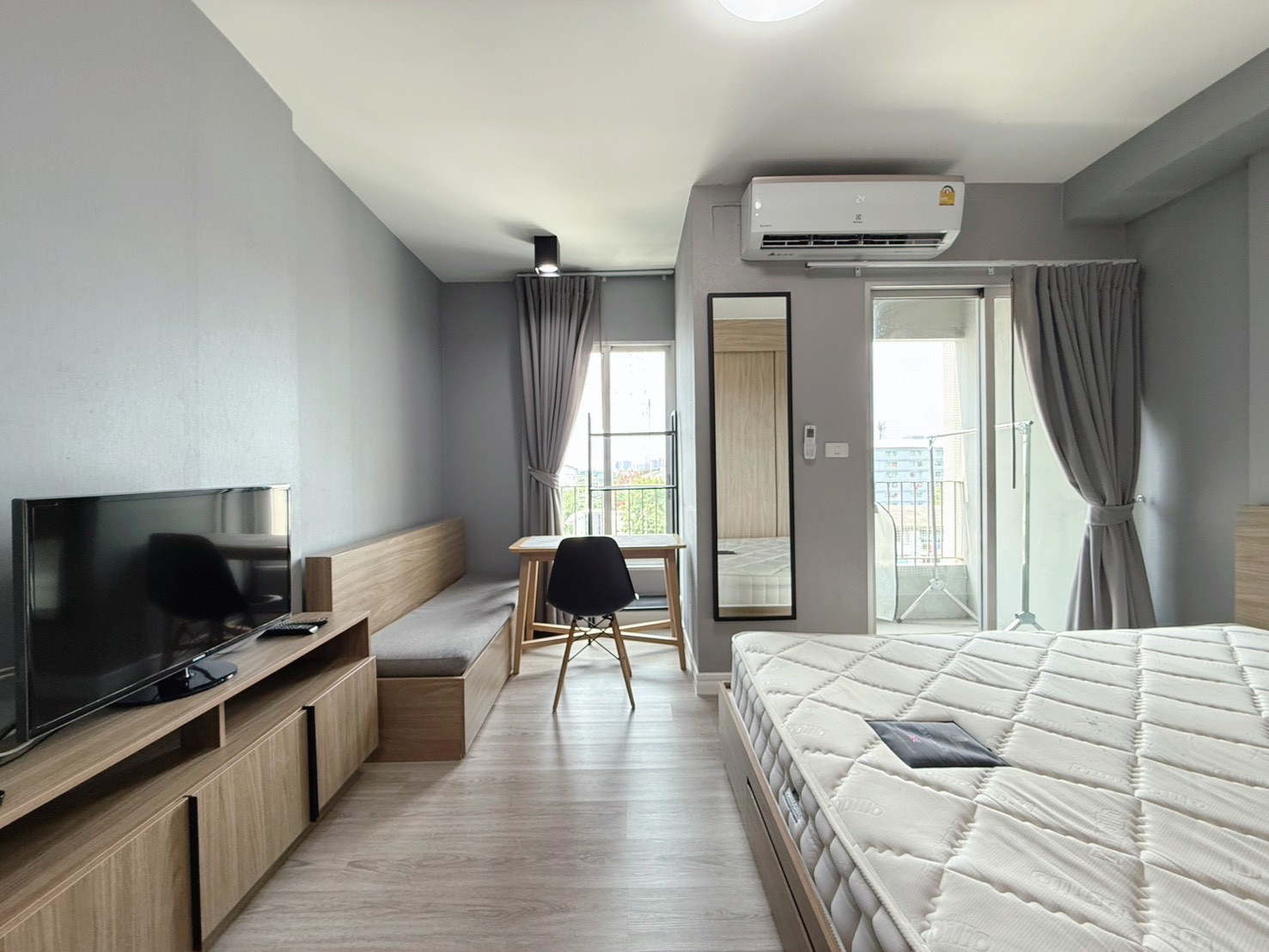 Rent a garden view room Condo One The Campus Kaset Chapter One The Campus Kaset near Kasetsart University, Bang Khen 200 meters, near the BTS Skytrain Station, Senanikhom Station, just 100 meters. – รูปที่ 2