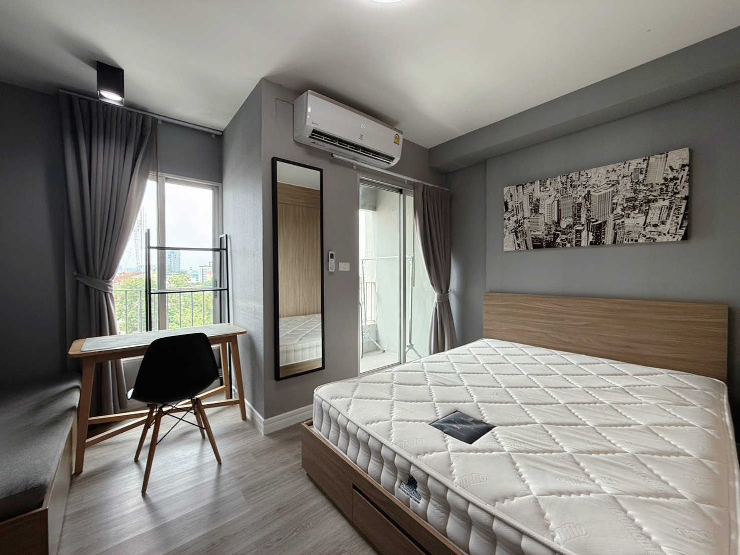 Rent a garden view room Condo One The Campus Kaset Chapter One The Campus Kaset near Kasetsart University, Bang Khen 200 meters, near the BTS Skytrain Station, Senanikhom Station, just 100 meters. – รูปที่ 4