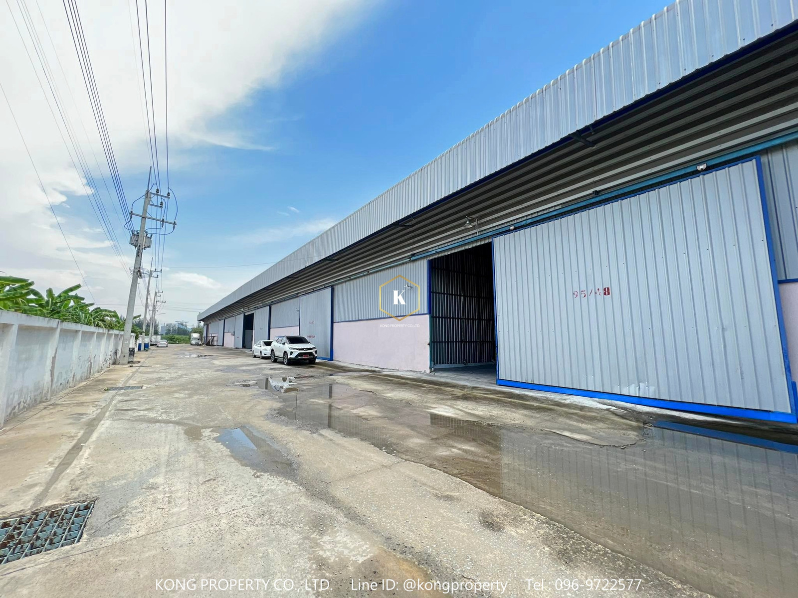 Factory for rent, warehouse, pink area, size 400-8,000 sq.m., next to the main road, Tha Sai Subdistrict, Mueang Samut Sakhon District