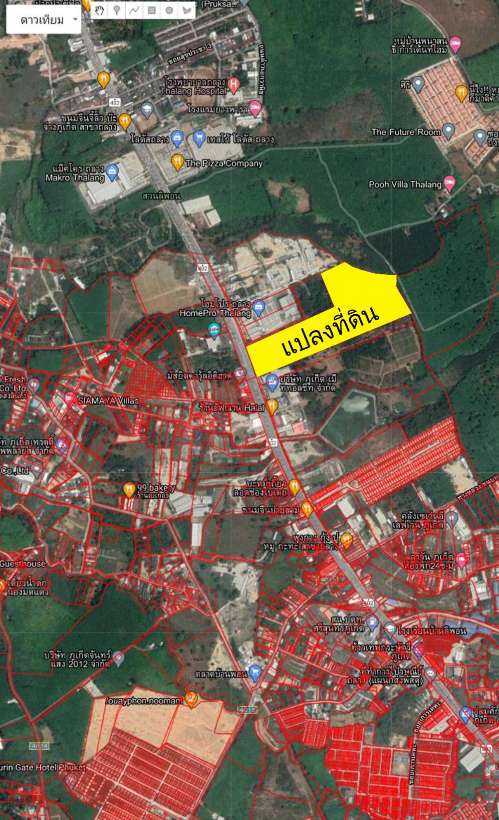 Land for sale in Thalang, Phuket, close to HomePro. Next to Thepkasattri Road, area 66 rai than Land for sale in phuket​ near Homepro thalang – รูปที่ 3