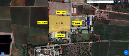 ขาย ที่ดิน 9-2-9 ไร่ ติด สน.บางซ้าย อยุธยา แปลงสี่เหลี่ยม เหมาะทำหมู่บ้าน ตึกแถว – รูปที่ 3