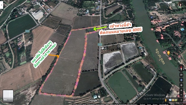 ขายที่ดิน 35 ไร่ ติดถนนใหญ่ นฐ.4005 ใกล้สนามบินนครปฐม ทำเลทองใกล้ตัวเมือง สถานที่ท่องเที่ยว ราคาต่อรองได้ – รูปที่ 2
