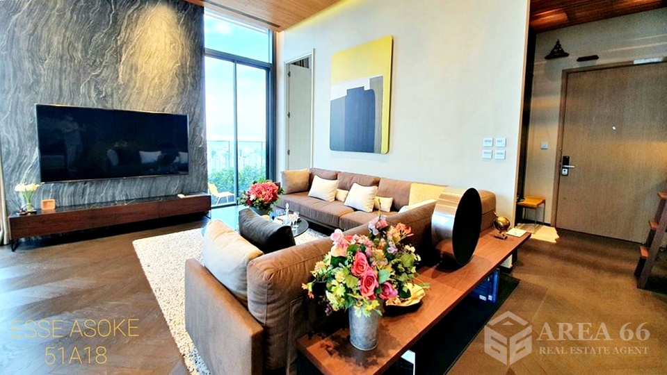🔥 ขายด่วน ราคาดีมาก!!! Duplex Penthouse ห้องหรูสุดพรี่เมี่ยม ใจกลางอโศก ขายคอนโด The ESSE Asoke (ดิ เอส อโศก) ใกล้ MRT สุขุมวิท – รูปที่ 2