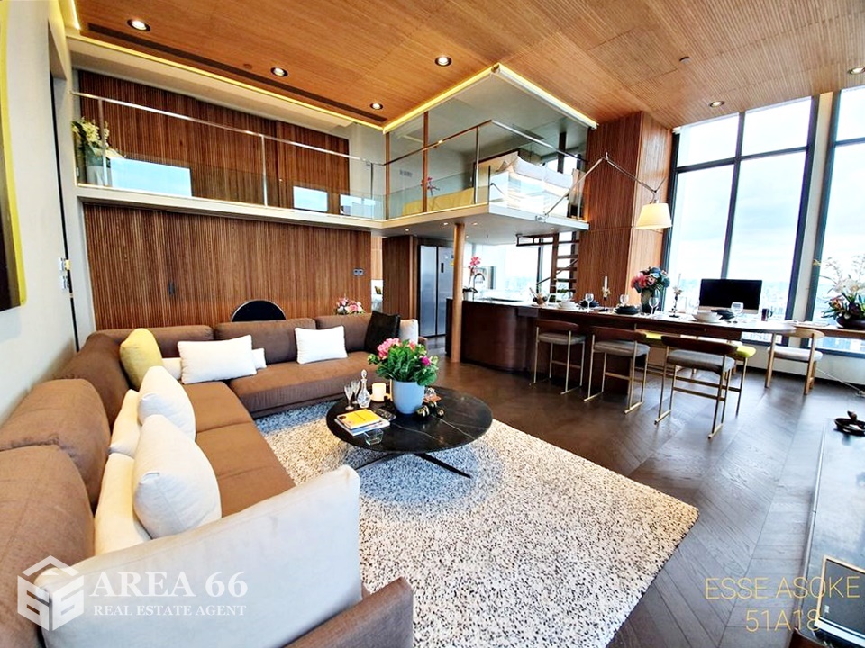 🔥 ขายด่วน ราคาดีมาก!!! Duplex Penthouse ห้องหรูสุดพรี่เมี่ยม ใจกลางอโศก ขายคอนโด The ESSE Asoke (ดิ เอส อโศก) ใกล้ MRT สุขุมวิท – รูปที่ 3