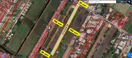 ขาย ที่ดินทำเลดี บางบัวทอง ติดถนนบางกรวย-ไทรน้อย  17-3-43 ไร่ เหมาะทำหมู่บ้าน – รูปที่ 2