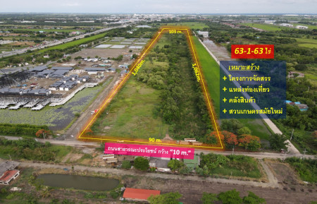 ขายถูกที่สุด! ที่ดิน ถนนสุวินทวงศ์ ข้าง Bamboo Yai –ใกล้ถนนใหญ่ เพียง 150 m. (เหมาะทำโครงการจัดสรร +แหล่งท่องเที่ยว) เนื้อที่ 63-1-63 ไร่ – รูปที่ 2