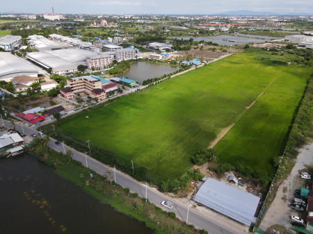 ขายถูก ที่ดินเส้นบางนา-ตราด ต.บางเสาธง จ.สมุทรปราการ (ผังสีม่วง : Zone อุตสาหกรรม) 25 ไร่ #หน้ากว้าง 112 m. ถนนสาธารณะประโยชน์กว้าง 8 m. – รูปที่ 4