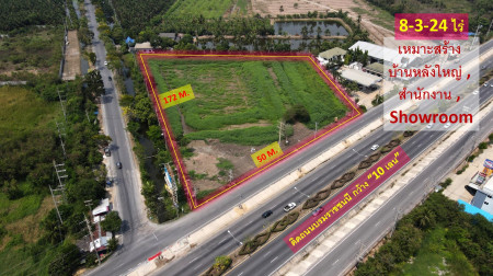 Land for sale, Khun Kaeo Subdistrict, Nakhon Pathom Province # next to Boromarajonani Road, 10 lanes wide (suitable for building a big house, office + showroom) 8-3-24 rai, width 50 m. Land for sale, Khun Kaeo Subdistrict, Nakhon Pathom Province # next to Boromarajonani Road, 10 lanes wide (suitable for building a big house, office + showroom) 8-3-24 rai, width 50 m.