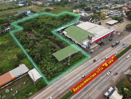 ายที่ดิน ต.ธรรมศาลา อ.เมืองนครปฐม—ติดถนนเพชรเกษม กว้าง 8 เลน (แหล่งสร้าง Showroom อ.เมืองนครปฐม) 9-1-38 ไร่ หน้ากว้างติดถนน 60 m. – รูปที่ 2