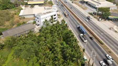 Land for sale, Thammasala Subdistrict, Mueang Nakhon Pathom District # Next to Petchkasem Road, 8 lanes wide (suitable for building a big house, office + showroom) 5-3-67 rai, width 61 m. – รูปที่ 4