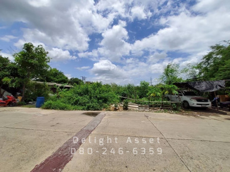 ++Land for sale, Soi Khlong Khae, Om Noi, 3-0-50.4 rai++, rectangular plot, purple plan, suitable for factory, warehouse, near the main road in Samut Sakhon – รูปที่ 3