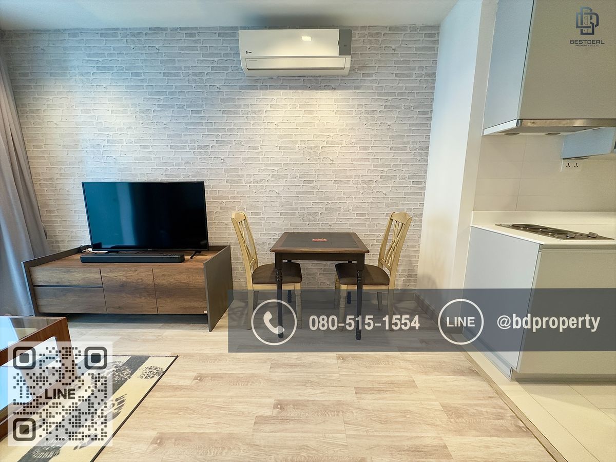 Bestdeal ให้เช่าด่วน!!!ราคา 27,000/เดือนเท่านั้น  2 ห้องนอน 55 sqm. เฟอร์นิเจอร์และเครื่องใช้ไฟฟ้าครบพร้อมเข้าอยู่ ใกล้MRT และ เซ็นทรัลพระราม 9 เพียง 80 ม. – รูปที่ 2