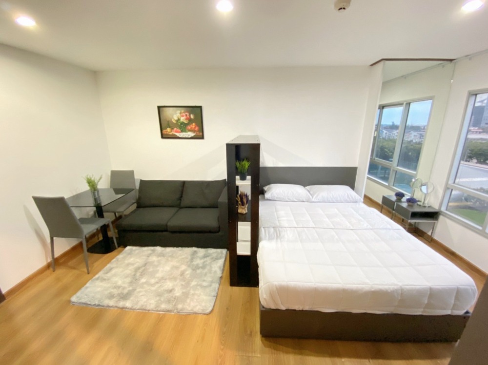 Condo for rent, Hall mark Chaengwattana Pak Kret 17, size 24.5 sq m., price 6900 baht, opposite Central Chaengwattana. Next to the main road, easy to enter and exit.  (New room ready to move in) (Can join the project to help pay for up to 12 installments) – รูปที่ 3