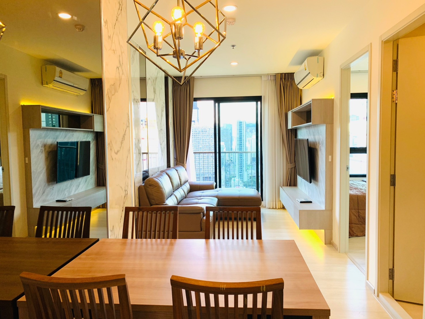 🌿 Life Asoke 🌿 ห้องสวย ตกแต่งน่าอยู่ 🛏 2 ห้องนอน 55 ตร.ม ราคาต่อรองได้!!! - ติด MRT เพรชบุรี – รูปที่ 4