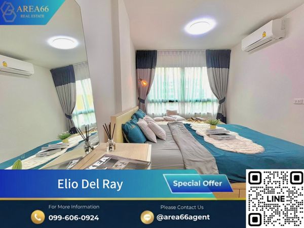 🔥 Condo, beautiful room, ready to move in, potential location, affordable price❗️Elio Del Ray Sukhumvit 64