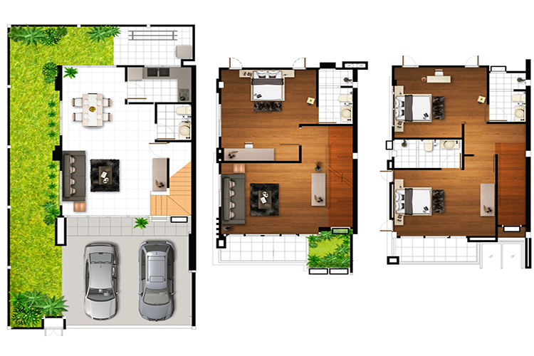 [ขาย] ทาวน์โฮม 3 ชั้น หมู่บ้านวิวาเรี่ยม พุทธบูชา 36 (หลังมุม) ราคา 3.75 ล้าน – รูปที่ 4