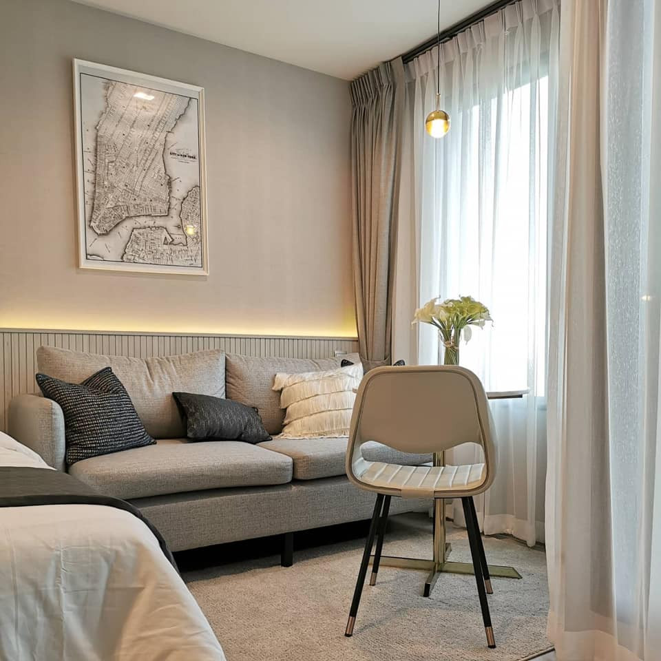 🌿 Life Ladprao 🌿 Nice room Modern style 🛏 Studio 26 sq.m, price negotiable!!! - Next to BTS Ha Yaek Lat Phrao – รูปที่ 2