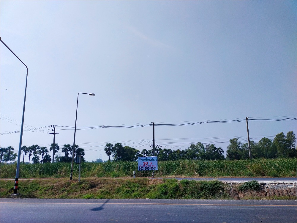Land for sale in Ayutthaya, Wang Noi, next to Thanyaburi Road, 39 rai 80 sq wa., near Phaholyothin Road, inbound, suitable for building a housing project, warehouse – รูปที่ 3