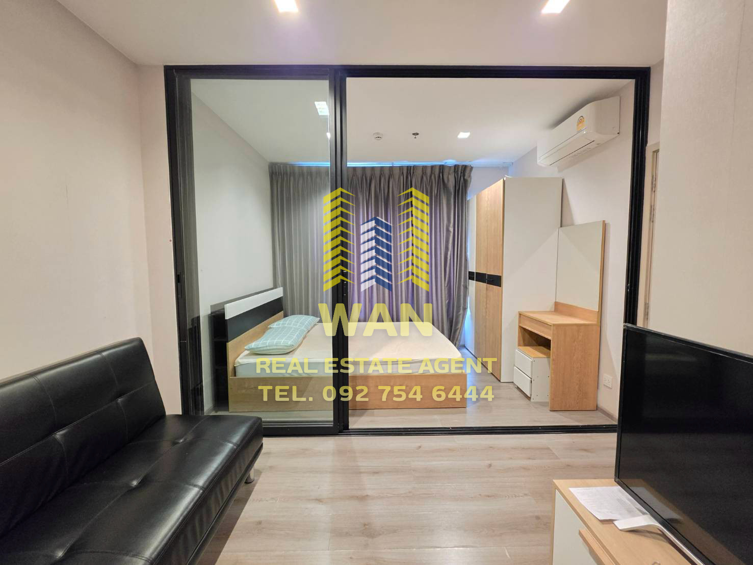 Condo for rent, politan rive, 54th floor, size 25 sq.m., fully furnished, ready to move in, economical price