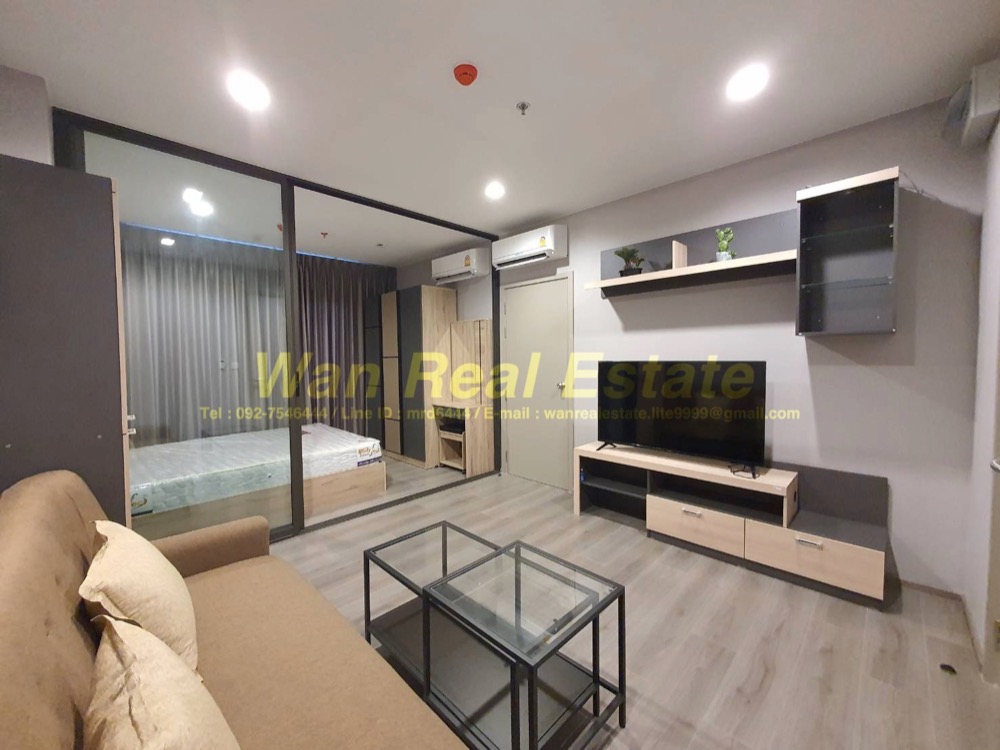 Condo for rent politan aqua, 18th floor, size 31 sq.m., river view, beautiful decoration, fully furnished, ready to move in.