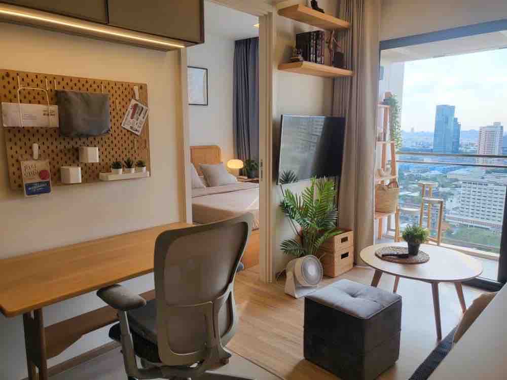 for rent The Line phahol pradipat 1 bed nice room 🧡🧡