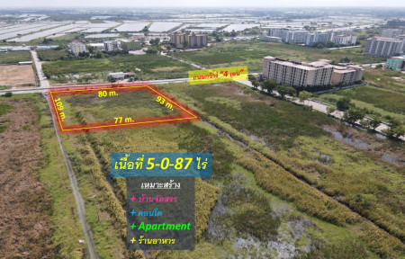 ขายที่ดิน หน้า ม.ABAC บางนา–ถนนบางนา-ตราด กม.26 (เหมาะสร้างบ้านจัดสรร + Condo + Apartment + ร้านอาหาร) 5-0-87 ไร่ หน้ากว้าง 80 m. ถนน 4 เลน – รูปที่ 2