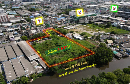 ขายถูกที่สุด! ที่ดินติดสถานี BTS สำโรง 2 สาย (เขียวอ่อน และ เหลือง #ระยะเดินได้เพียง 30 m.) เนื้อที่ 4-2-57 ไร่ เหมาะสร้างคอนโด – รูปที่ 3