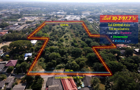 Cheapest sale! Land, Mueang Lampang District - Phaholyothin Road (near Central Plaza Lampang) 30-2-97 rai # width 150 m., next to the road both front and back. – รูปที่ 4