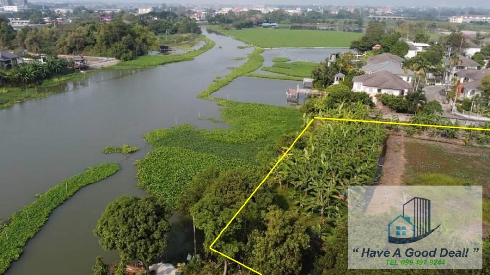 Land on the waterfront, 2-3-44 rai, Maneerin Lake and Lagoon Village, Rangsit-Pathum Thani. – รูปที่ 3