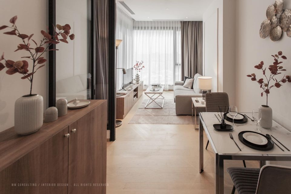 🌿Ashton Asoke-Rama9 🌿 ห้องสวย ตกแต่งหรูหราน่าอยู่มาก 1 ห้องนอน 39 ตร.ม. close to MRT พระราม 9 – รูปที่ 3
