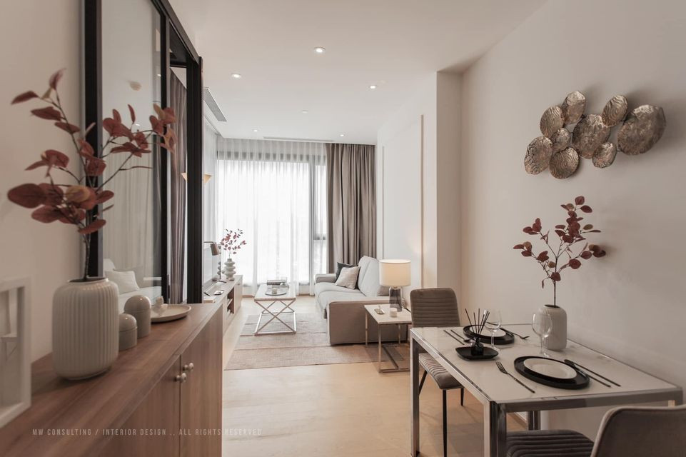 🌿Ashton Asoke-Rama9 🌿 ห้องสวย ตกแต่งหรูหราน่าอยู่มาก 1 ห้องนอน 39 ตร.ม. close to MRT พระราม 9 – รูปที่ 4