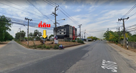 Land for sale on road 3076, Phanom Sarakham Road - Sanam Chai Khet, 2-1-16 Rai, suitable for office building, building a house, building a building for sale. – รูปที่ 3