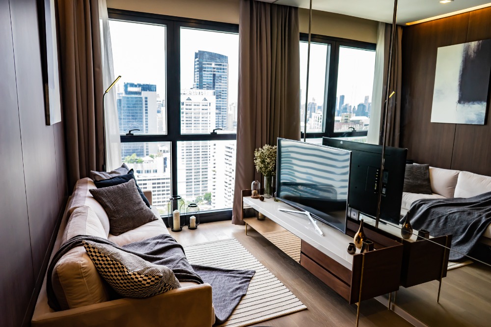🔥Urgent rental 🔥Ashton Asoke, beautiful room, fully furnished, ready to move in, convenient transportation, next to Sukhumvit MRT ❗