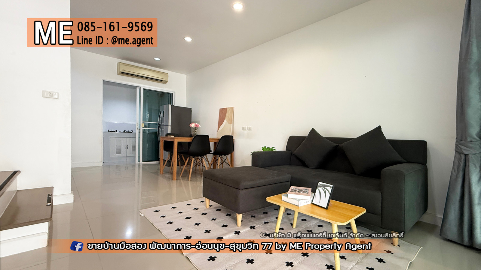 👉More than worth it! 👈For rent, Villette Light Phatthanakan 38, near the park and swimming pool, fully furnished, convenient travel, 15 minutes to Thonglor 064-954-9619 (RTG21-18) – รูปที่ 3