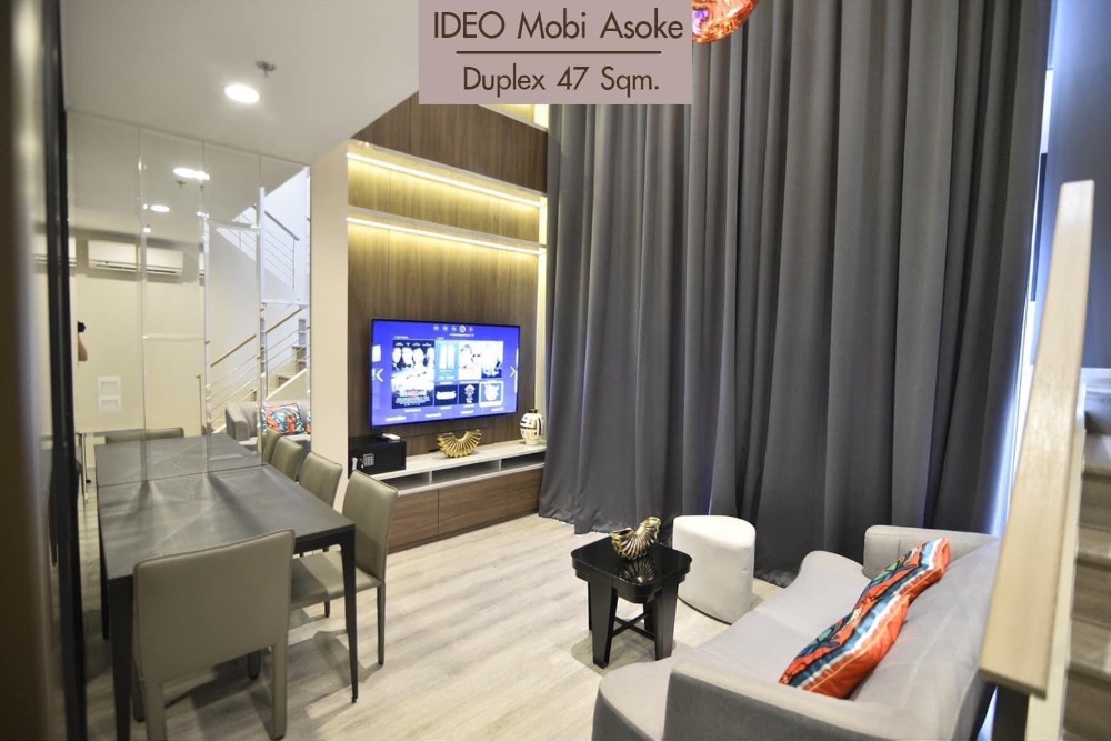 for rent ideo mobi asoke 1 bed Duplex nice room !! 💟 – รูปที่ 3