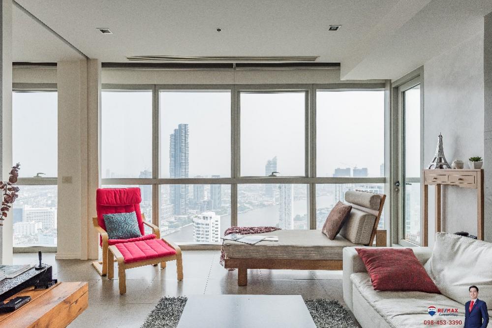 🧩 ขาย พร้อมผู้เช้า ได้รับค่าเช่าทันที 97,000 บาท/เดือน The River Condominium (ชั้น 49th Highzone) 2 ห้องนอนใหญ่ + 1 ห้องทำงานวิวเปิดโล่งทางแม่น้ำและวิวเมืองทางทิศใต้ – รูปที่ 3