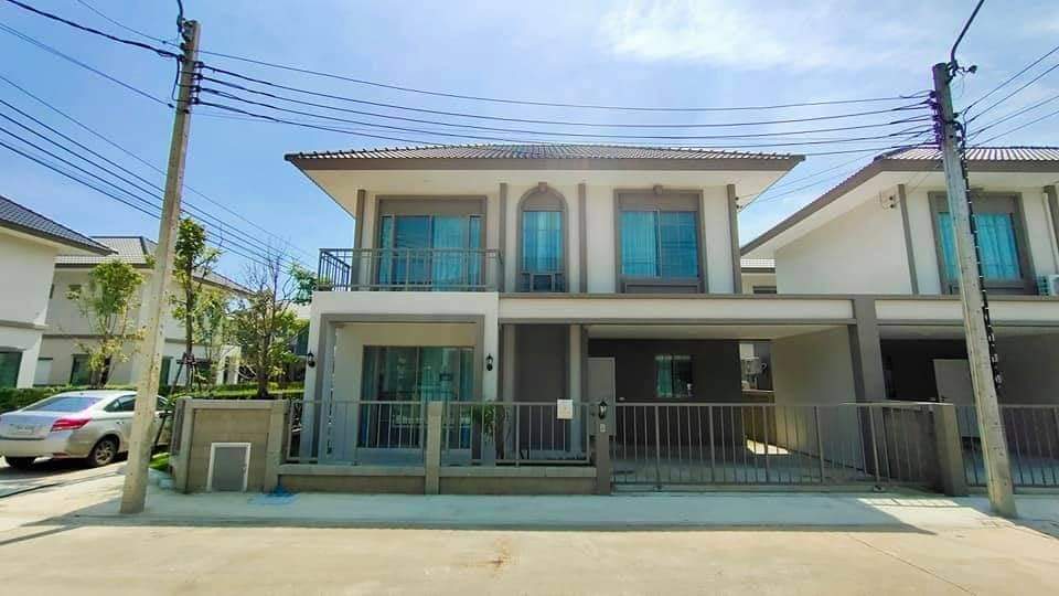 Rent a twin house, Sena Village Project, Ring Road - Bang Bua Thong, large house, 4 bedrooms, 3 bathrooms Rent a twin house, Sena Village Project, Ring Road - Bang Bua Thong, large house, 4 bedrooms, 3 bathrooms