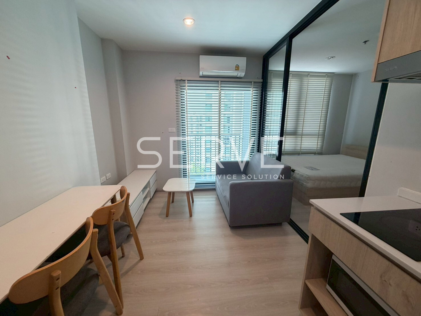 Studio With Partition City View Nice Room Fully furnished Good Location 20 Steps From MRT Si La Salle Station @ Nue Noble Srinakarin Lasalle Studio With Partition City View Nice Room Fully furnished Good Location 20 Steps From MRT Si La Salle Station @ Nue Noble Srinakarin Lasalle
